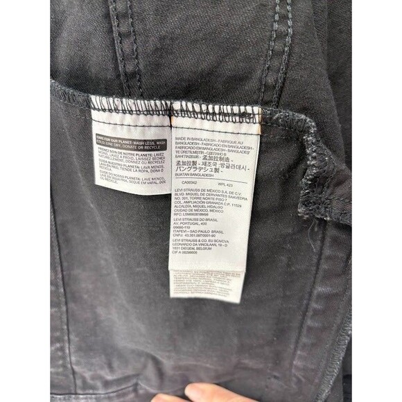 Levi's Men’s Black Denim Jean Trucker Jacket Button Up Size X Large - Picture 6 of 9